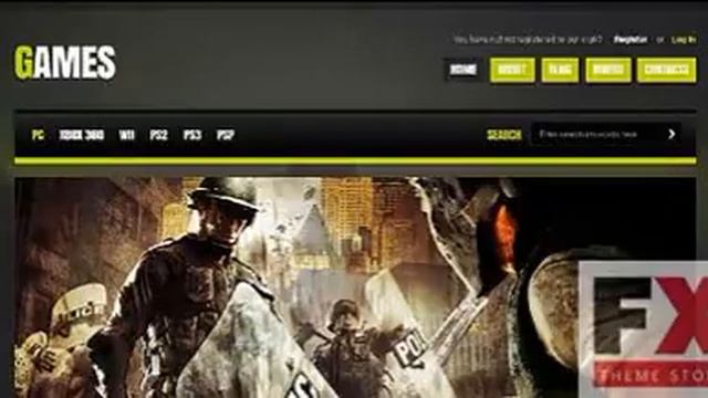 Preview Black Games WordPress Template by Hermes TMT смотреть онлайн