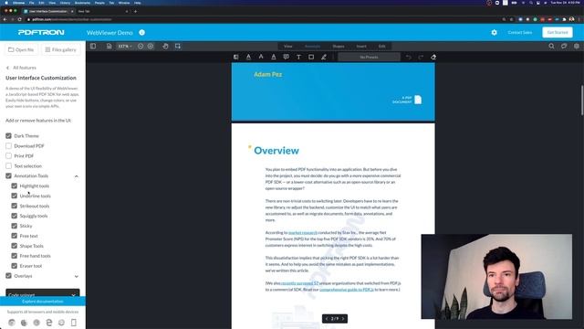 Customization of PDF & MS Office Viewer - PDFTron WebViewer Demo Series смотреть онлайн