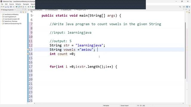 Write Java Program | Count Vowels in the Given String | Interview Question смотреть онлайн