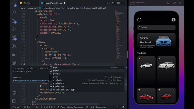 ? Car Rental App UI - Speed Code - React Native смотреть онлайн