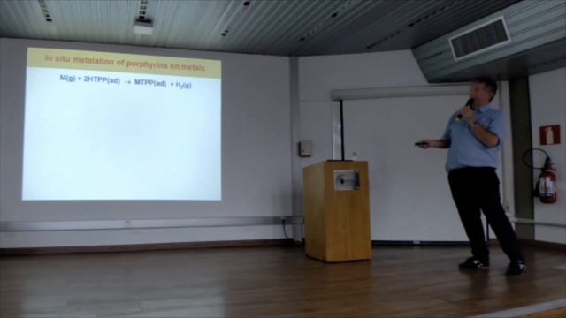 Mobility and reactivity of porphyrins on metal surfaces com Hans-Peter Steinrück