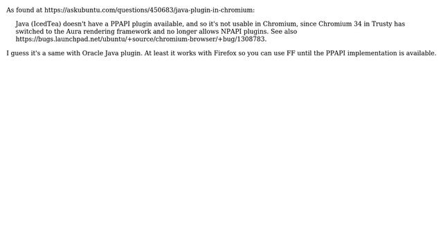 Unix & Linux: java plugin does not work in chromium-browser (all possible attempts exhausted) смотреть онлайн