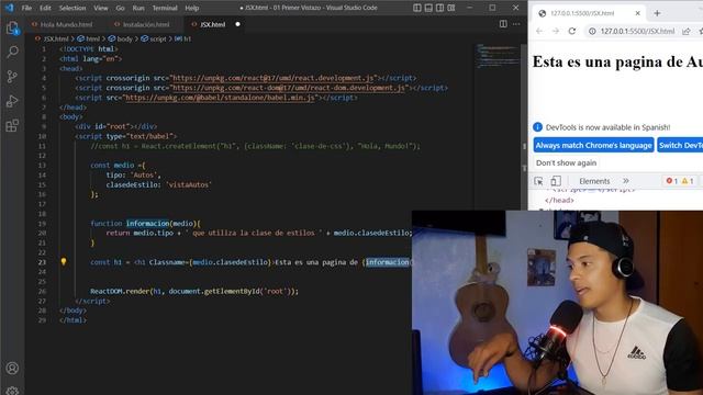 JSX: la clave para escribir código más eficiente en React JS - Curso React JS ⚛️ DESDE CERO ? смотреть онлайн