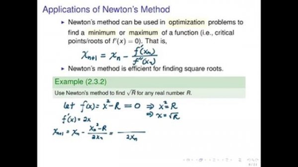 Newton's Method, Secant Method, Method of False Position