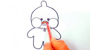Как нарисовать утку из Тик Tока / How to draw a duck from Tik tok / Teak joriy chizish o'rdak