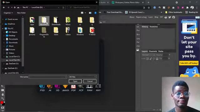 How to Open, Edit Photoshop files on Browser - Photopea Tutorial смотреть онлайн
