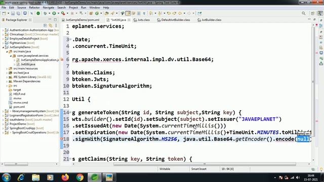 Spring Security Using JSON Web Token(JWT) In Spring Boot ||Part-1|| javaeplanet ||#springboot #java смотреть онлайн