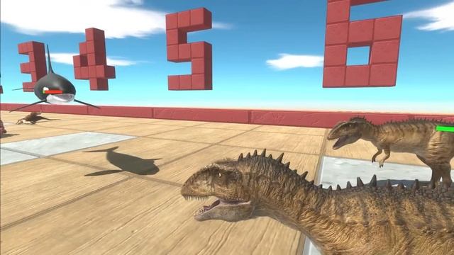 Who Can Beat ALL Carnivorous Dinosaurs - Animal Revolt Battle Simulator смотреть онлайн