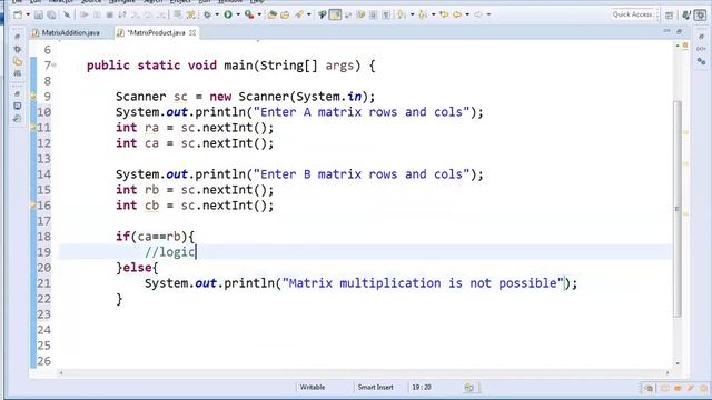 Program #28 How to find Matrix Multiplication in Java смотреть онлайн