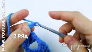 Ажурный сетчатый узор крючком Звезда Давида