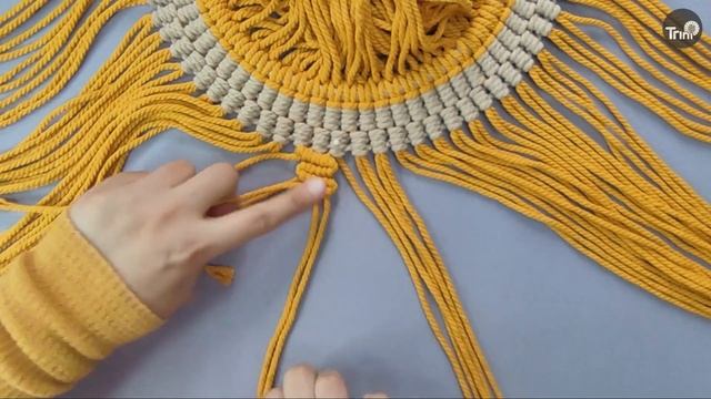 Macrame Sun Tutorial | DIY Macrame Mandala Wall Hanging смотреть онлайн
