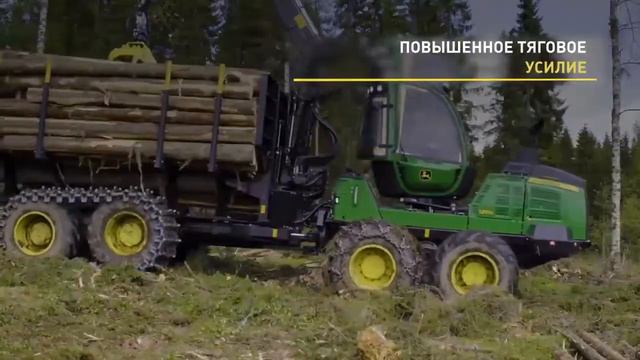 Форвардеры John Deere моделей 1110G, 1210G и 1510G смотреть онлайн