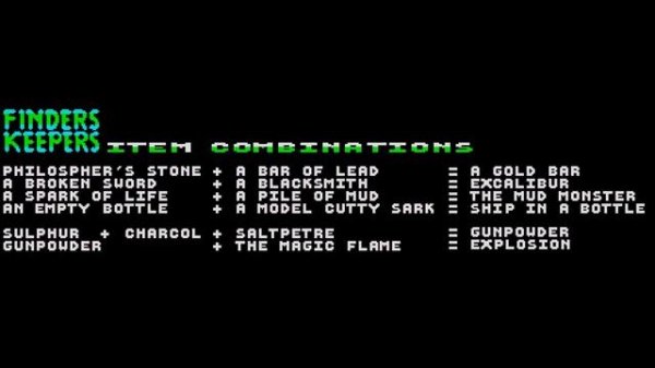 FINDERS KEEPERS - ZX Spectrum Game Review