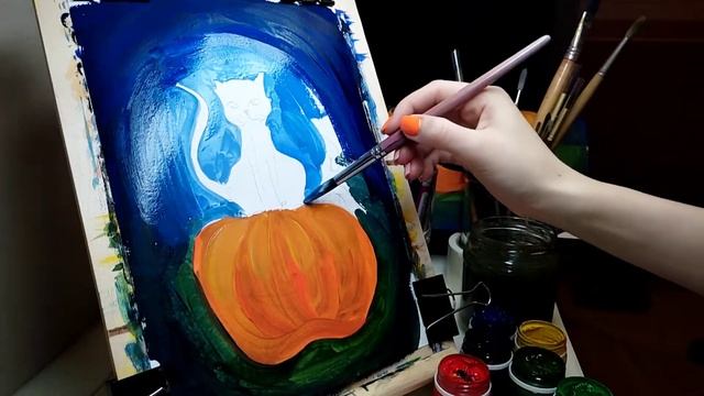 Halloween? Рисунок на Хэллоуин. Как нарисовать? смотреть онлайн