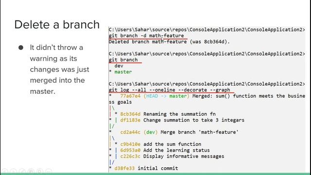 Git Merge with conflict, Delete Branch, Rebase смотреть онлайн
