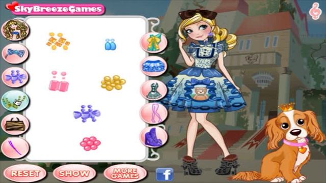 Игра одевалка кукол Эвер Афтер Хай