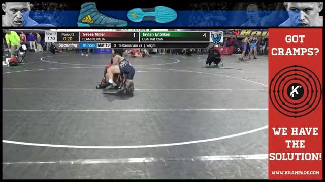 1645 Junior 170 Mat 11 Tyrese Miller TEAM NEVADA vs Taylan Entriken USA Mat Club tfniydyz 648570910 смотреть онлайн