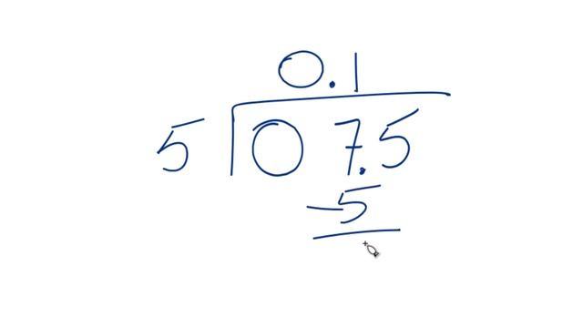 How to divide 0.75 by 5. (0.75 ÷ 5) смотреть онлайн