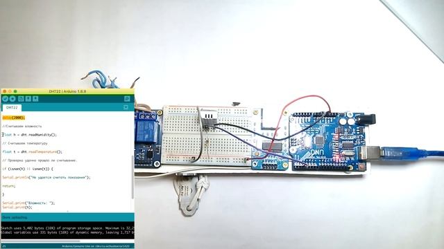 Датчик температуры и влажности DHT-22 смотреть онлайн