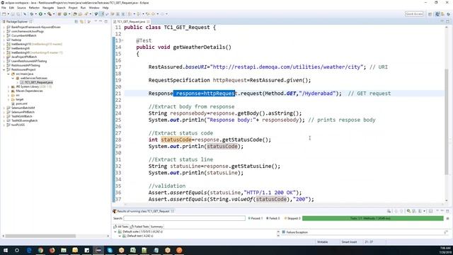Webservices API Testing using RestAssured смотреть онлайн