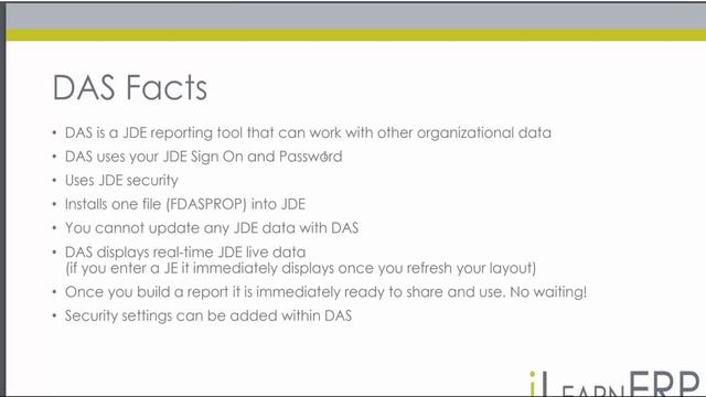 DAS Basics Webinar Preview - From iLearnERP - 2020 смотреть онлайн