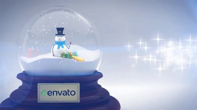 Merry Christmas Snow Globe Greeting Video смотреть онлайн