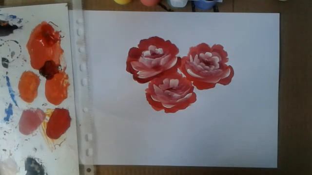 Розы гуашью | Рисуем просто смотреть онлайн