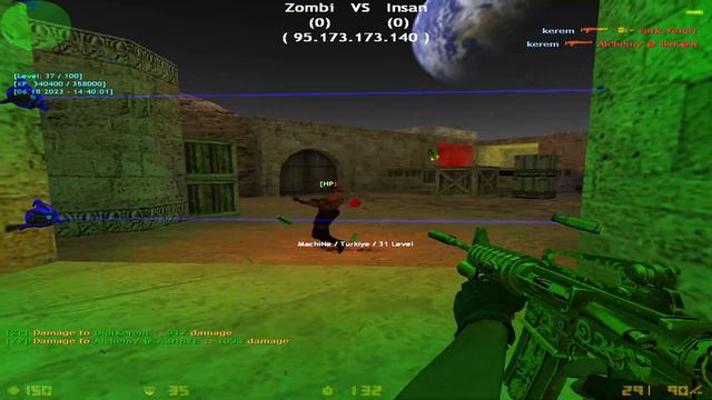 TAU CANNON & RAİL CANNON ?🤔 - CS 1.6 Zombie Plague - zm_oyuncaz_dust2_new смотреть онлайн