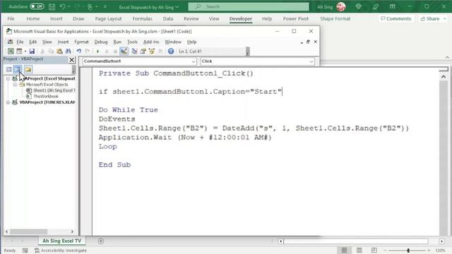 Create stopwatch in Excel смотреть онлайн
