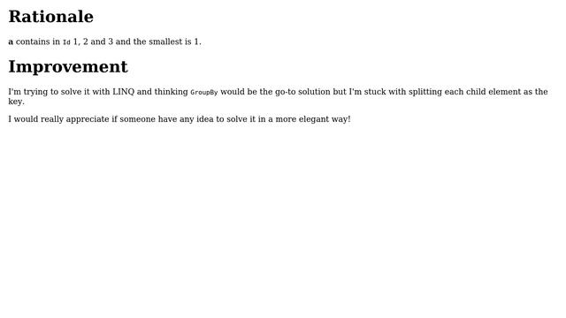 Code Review: Reverse Dictionary: Group from child array elements and get its minimum key смотреть онлайн