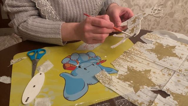 Модное рукоделие. Тема-Олень (декупаж из салфеток). 15.01.2021 смотреть онлайн