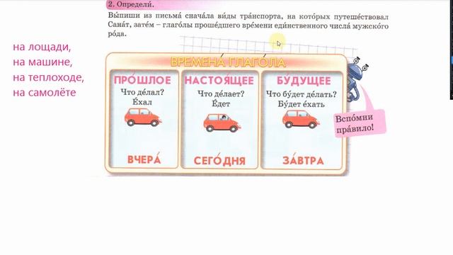 Русский язык 2 класс 63 урок. На чём ездят в путешествиях? смотреть онлайн