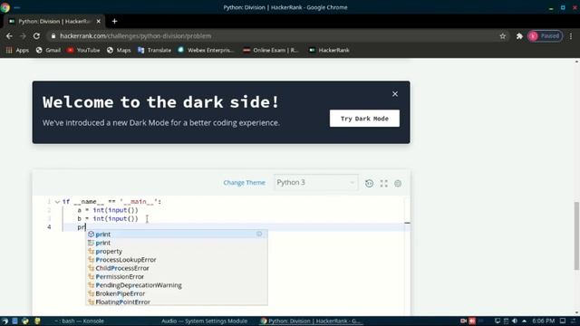How to start programming | HackeRank python problem 4 | Python - Division смотреть онлайн