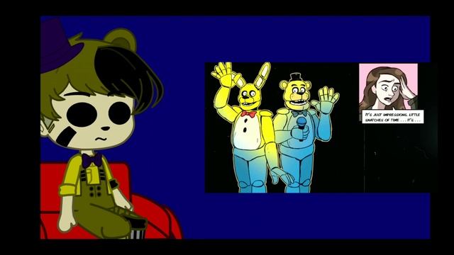 реакция аниматроников+марионетки на фнаф серебряные глаза