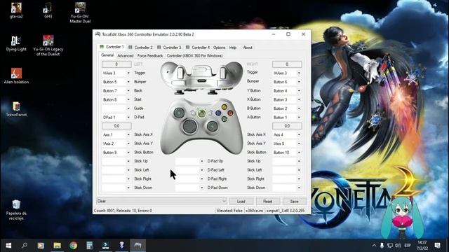 Tutorial x360ce (cualquier control como si fuera de xbox360 xinput) смотреть онлайн