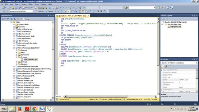 SQL Server tutorial 68: Altering Triggers смотреть онлайн