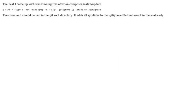 Magento: How to Git-Ignore Symlinks on a Magento Module installed by composer? (4 Solutions!!) смотреть онлайн