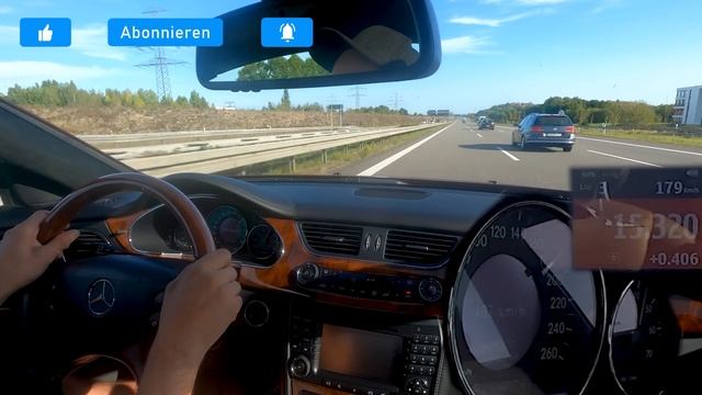 AutoBahn - Mercedes CLS 500 (2006) - POV Drive | 100-200 Km/h | Top Speed