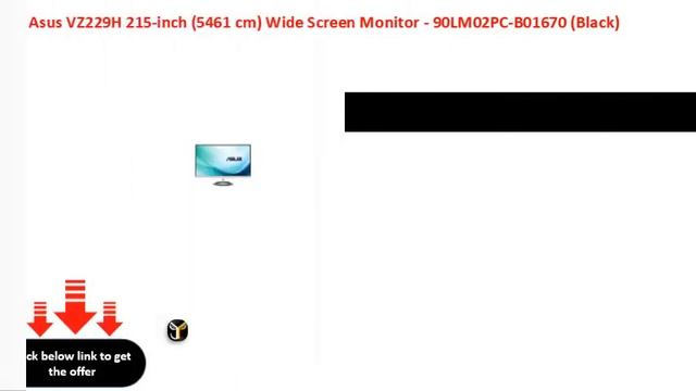 Asus VZ229H 215 inch 5461 cm Wide Screen Monitor 90LM02PC B01670 Black смотреть онлайн