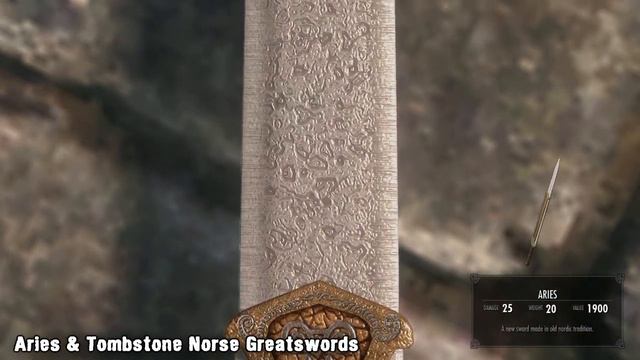 Skyrim Mod - Aries & Tombstone Norse Greatswords - Weapons смотреть онлайн