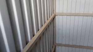 Уличный туалет на даче из профлиста