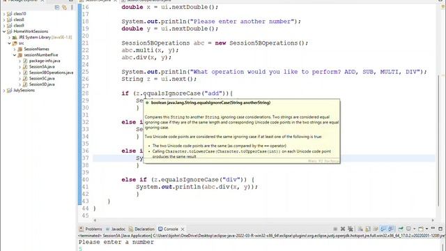 JAVA Home Work Session 5-01 смотреть онлайн