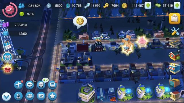 Simcity Buildit 2023 Lv.49 6th place, 235k points, 11 tasks left. смотреть онлайн
