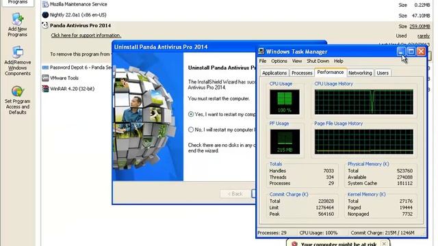 How to Uninstall Panda Antivirus Pro 2014 on Windows XP? смотреть онлайн
