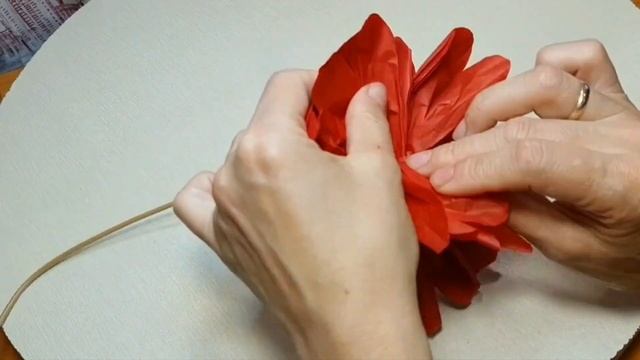 DIY Paper Flower | the flower from Tissue paper | бумажный цветок | цветок из бумаги тишью смотреть онлайн