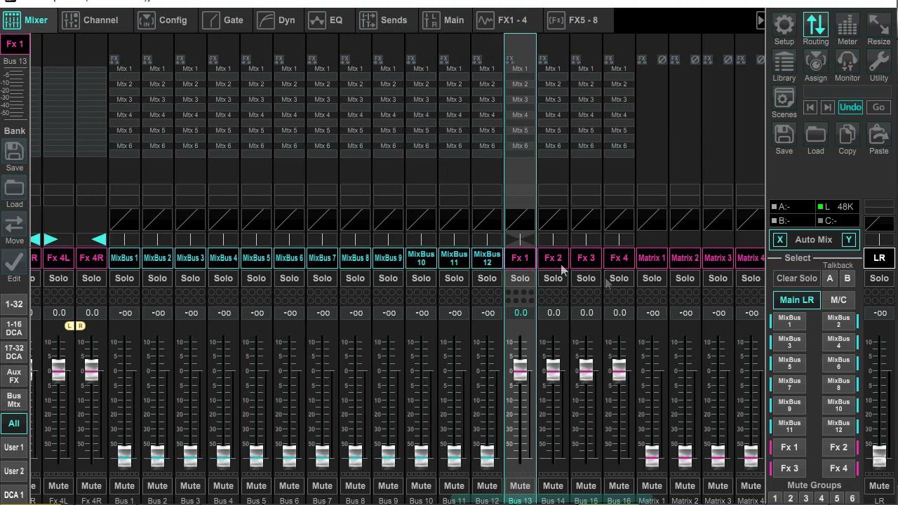 MATRIX Behringer X32 SoundCraft UI24R - как настроить и как работает? Demo