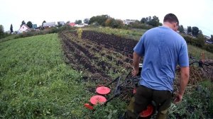 Мотоблок «ОКА» 9 лс с роторной косилкой «ФОРЗА»(«ЗАРЯ»).Скашиваем горчицу на сидераты.