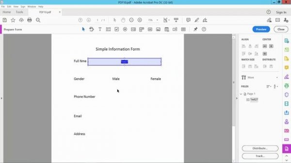 How to convert an excel document to fillable pdf form in adobe acrobat pro dc