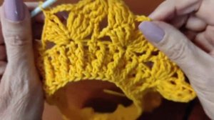 Летний, ажурный берет крючком. Подробное видео.