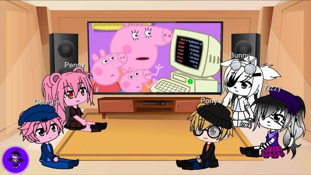 |Gacha Club| ? Piggy characters react to Piggy Memes - Peppa and Roblox Piggy Funny Animation смотреть онлайн